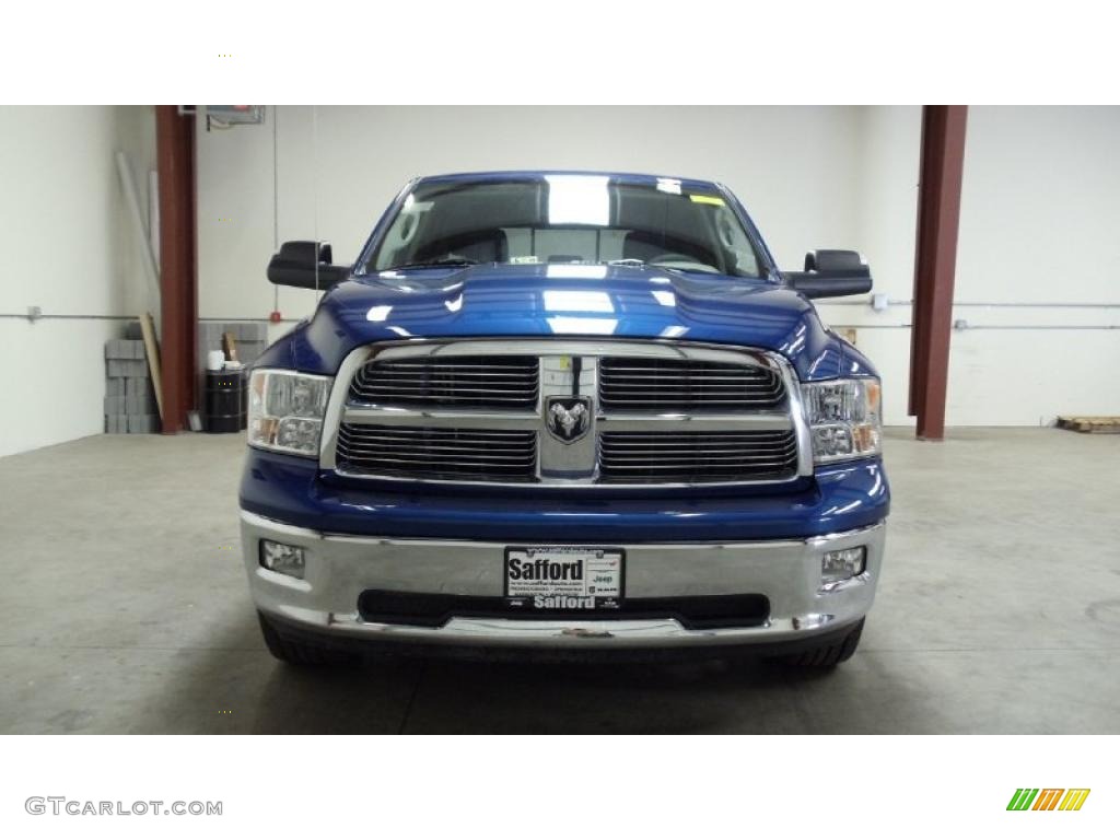 2011 Ram 1500 Big Horn Crew Cab 4x4 - Deep Water Blue Pearl / Dark Slate Gray/Medium Graystone photo #2