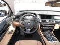 Saddle/Black 2012 BMW 7 Series 740Li Sedan Dashboard