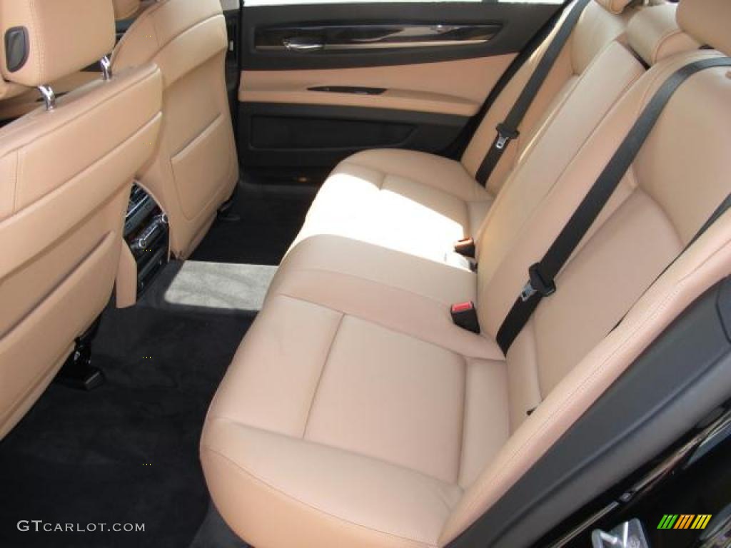 Saddle/Black Interior 2012 BMW 7 Series 740Li Sedan Photo #49785200