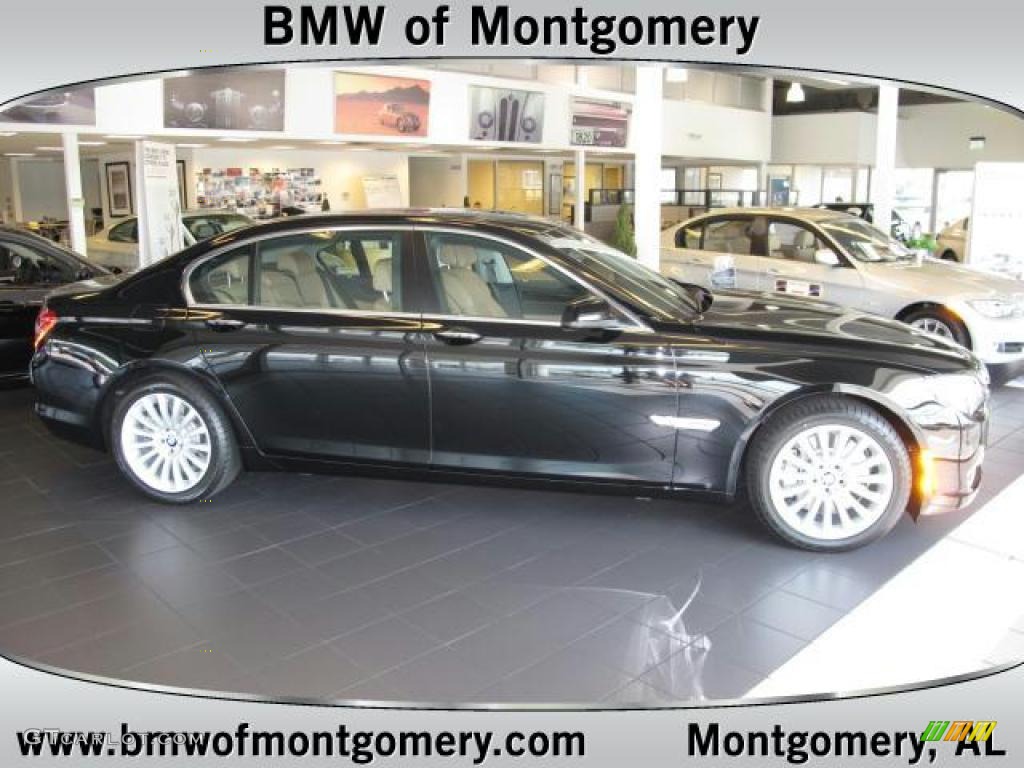 2012 7 Series 750Li Sedan - Jet Black / Saddle/Black photo #1