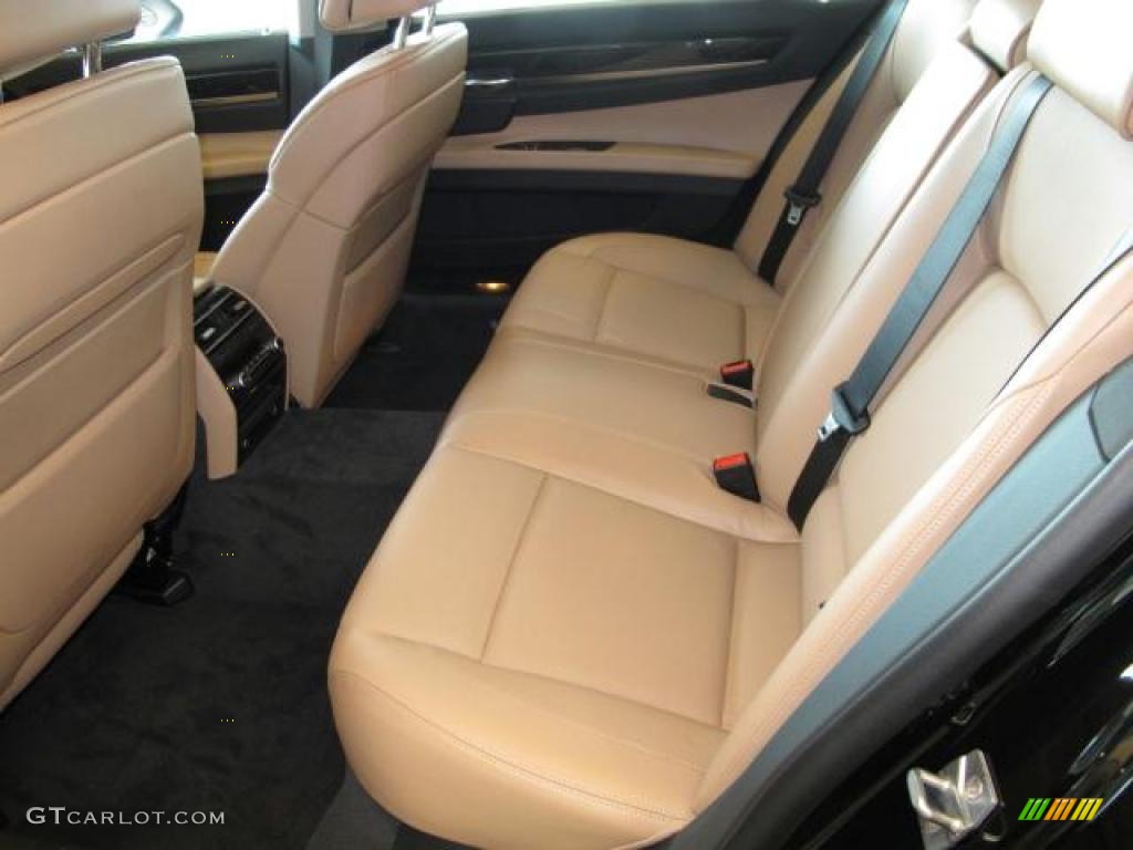 Saddle/Black Interior 2012 BMW 7 Series 750Li Sedan Photo #49785350