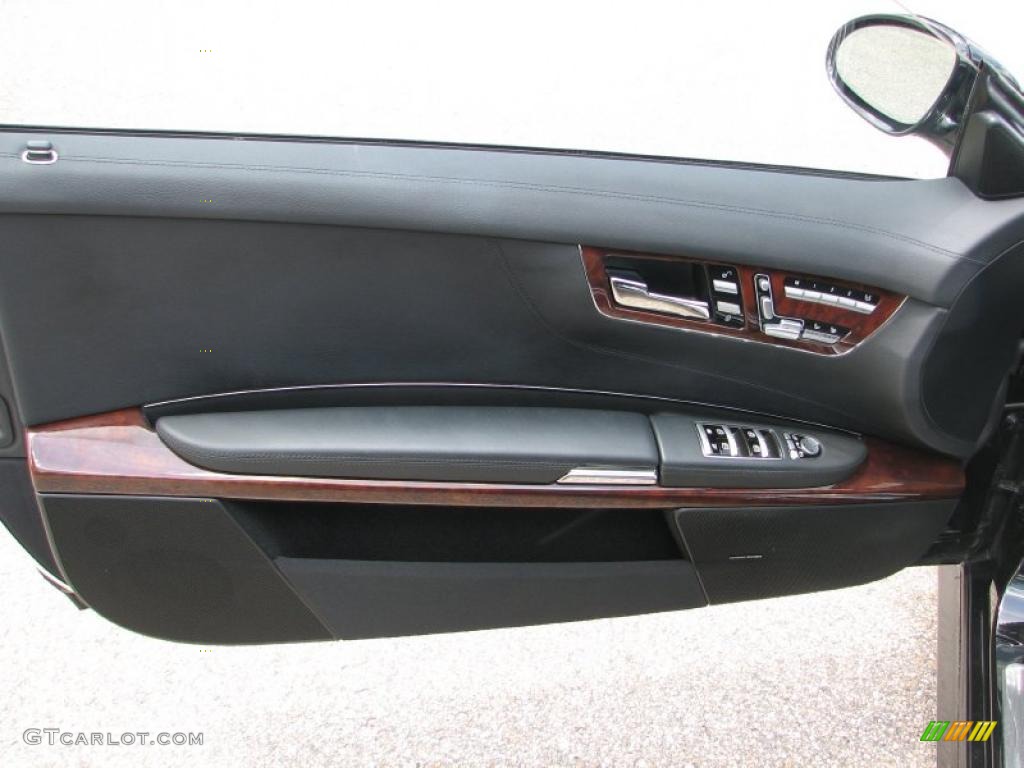 2009 Mercedes-Benz CL 550 4Matic Black Door Panel Photo #49786202