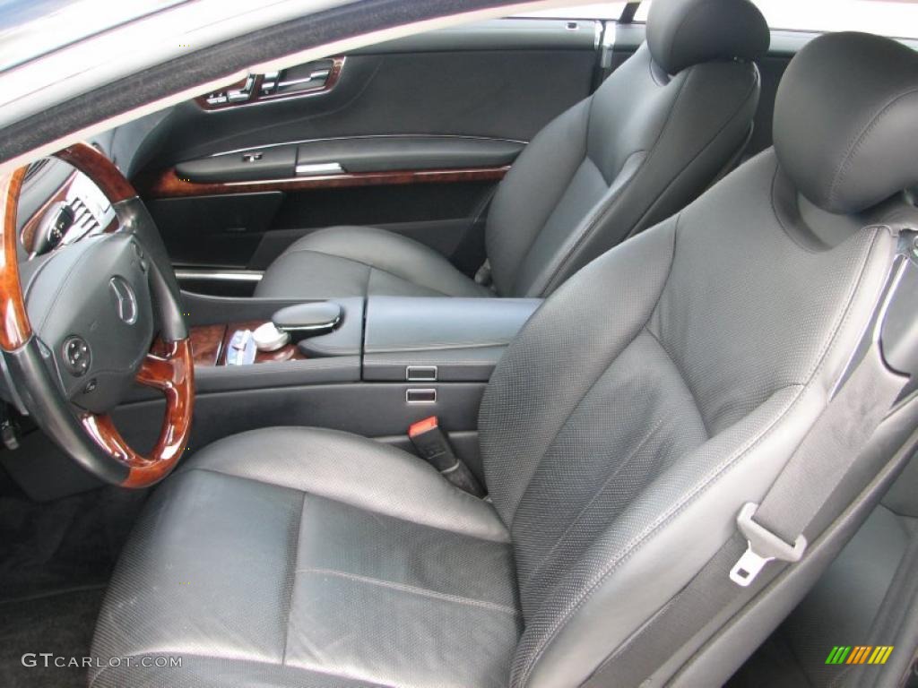 Black Interior 2009 Mercedes-Benz CL 550 4Matic Photo #49786220