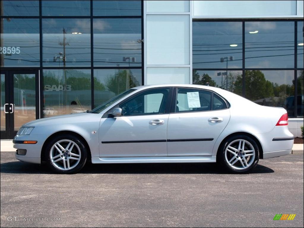 Silver Metallic 2007 Saab 9-3 2.0T Sport Sedan Exterior Photo #49786256