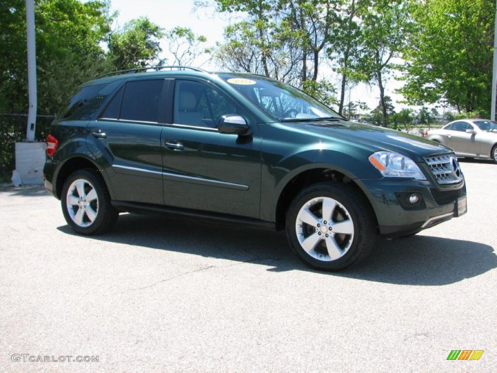 2009 ML 350 4Matic - Jade Green Metallic / Cashmere photo #3