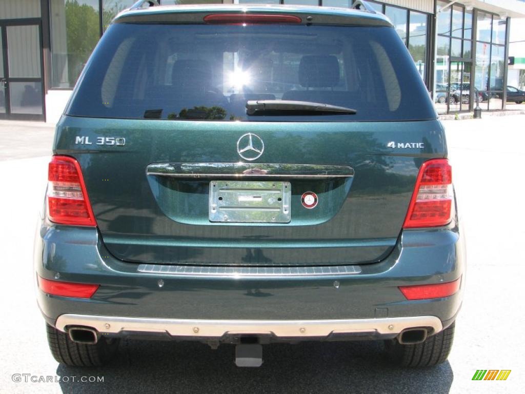 2009 ML 350 4Matic - Jade Green Metallic / Cashmere photo #4