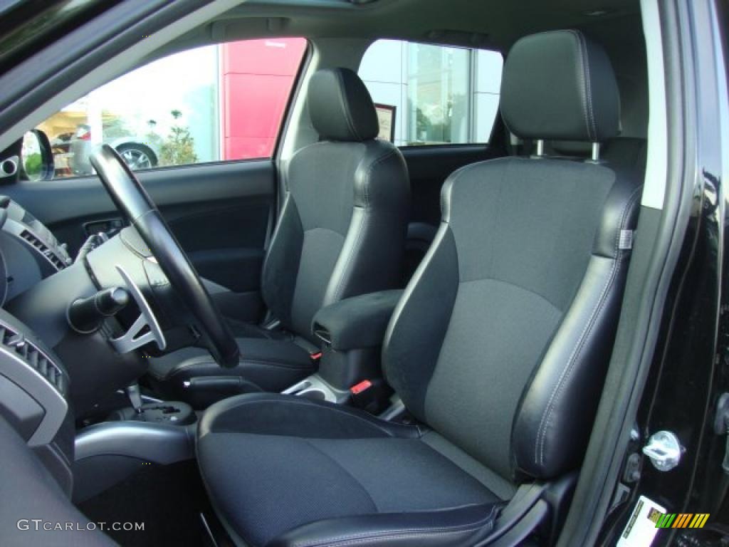 Black Interior 2008 Mitsubishi Outlander SE 4WD Photo #49787411
