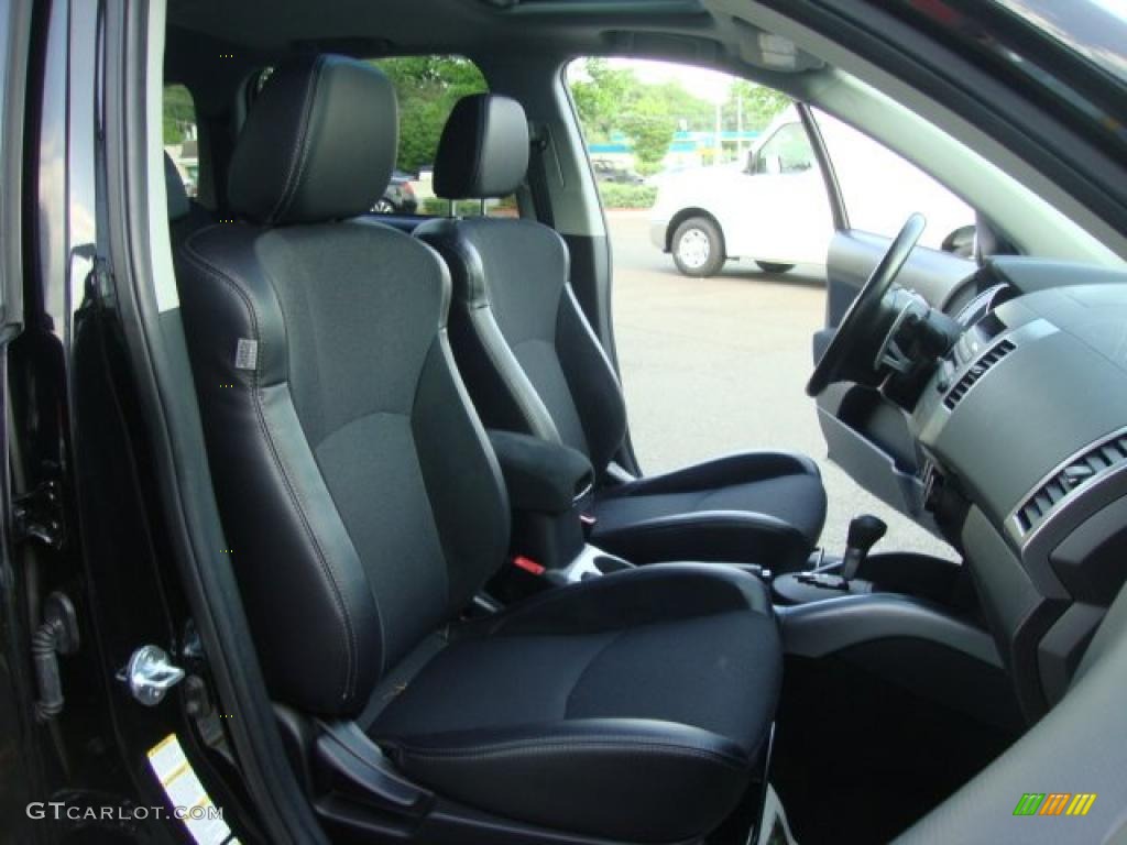 Black Interior 2008 Mitsubishi Outlander SE 4WD Photo #49787466