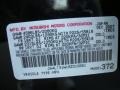 Info Tag of 2008 Outlander SE 4WD