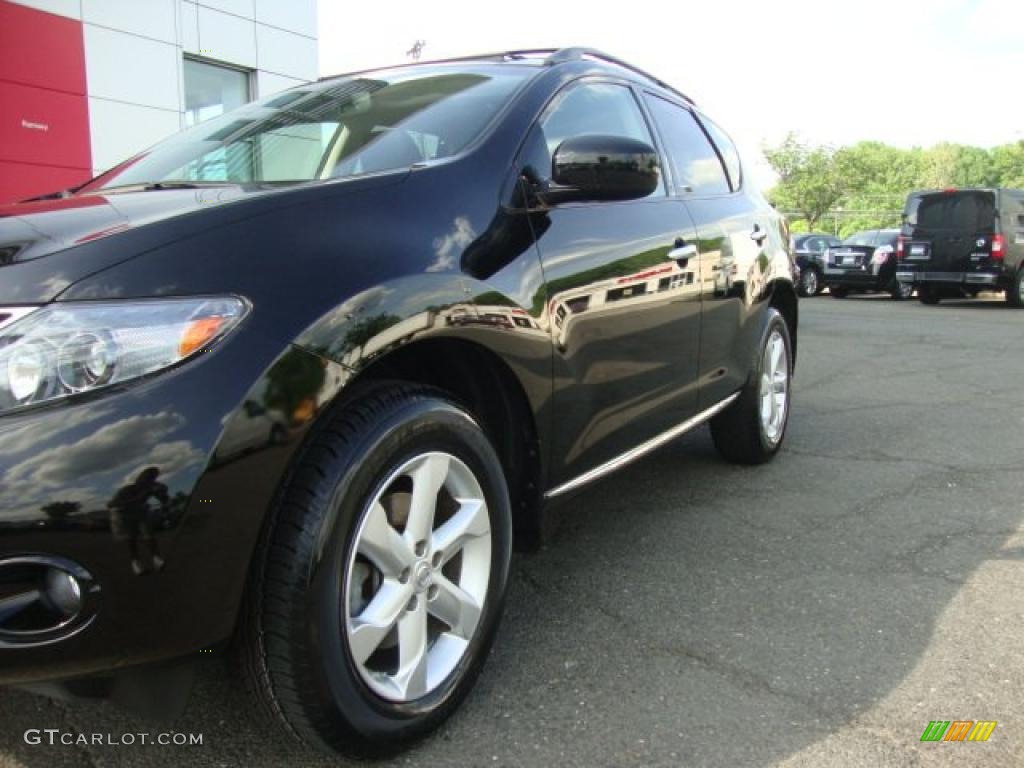 2009 Murano SL AWD - Super Black / Black photo #2