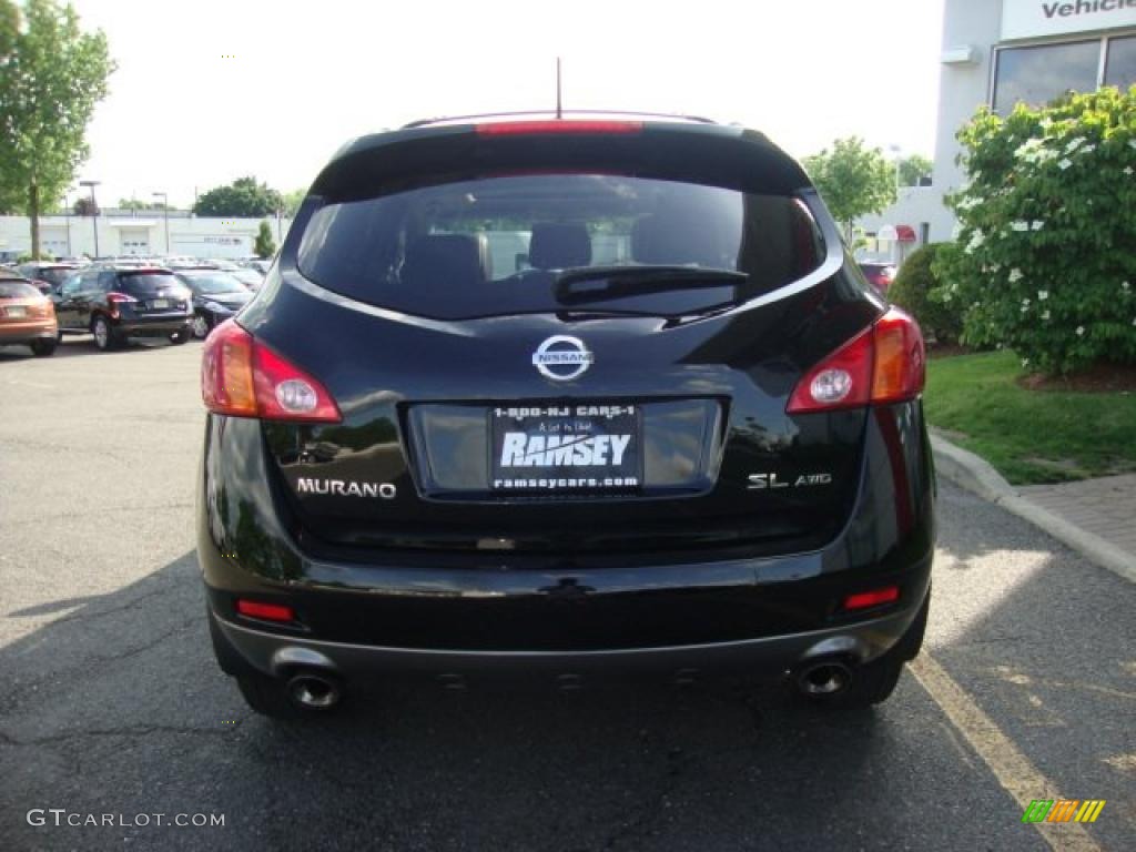 2009 Murano SL AWD - Super Black / Black photo #5