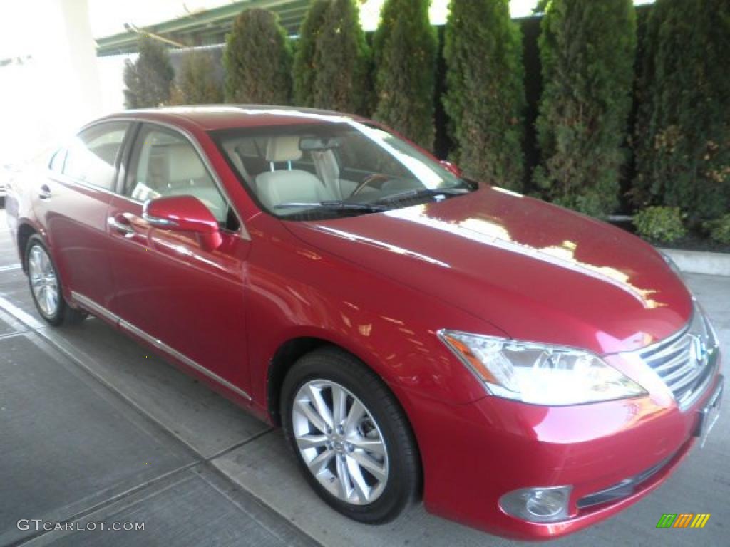 2010 ES 350 - Matador Red Mica / Parchment photo #5