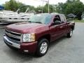 2009 Deep Ruby Red Metallic Chevrolet Silverado 1500 LT Extended Cab  photo #2