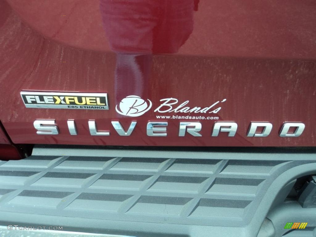 2009 Silverado 1500 LT Extended Cab - Deep Ruby Red Metallic / Ebony photo #21