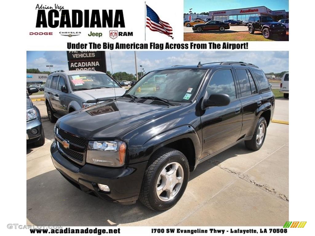 2008 TrailBlazer LT - Black / Light Gray photo #1