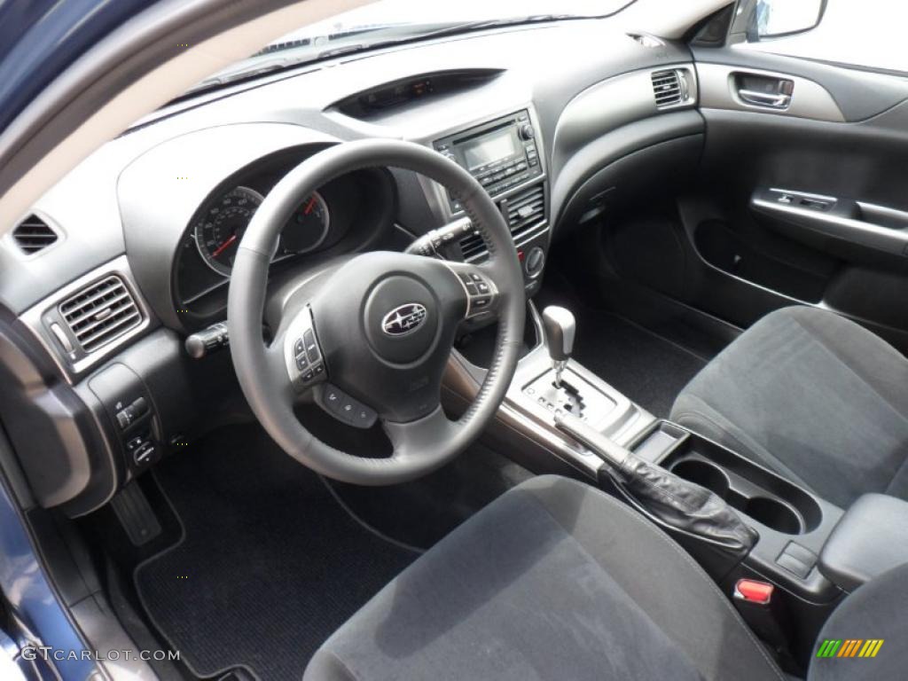 Carbon Black Interior 2011 Subaru Impreza 2.5i Premium Sedan Photo #49790537
