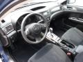 Carbon Black 2011 Subaru Impreza 2.5i Premium Sedan Interior Color