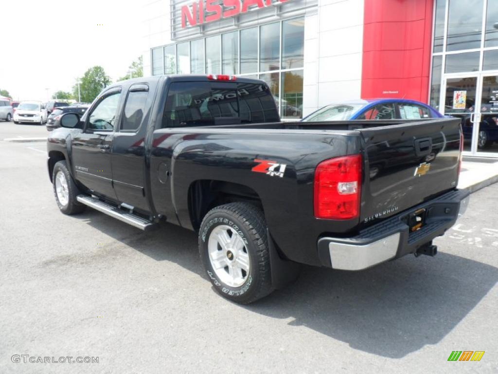 2009 Silverado 1500 LTZ Extended Cab 4x4 - Black / Ebony photo #7