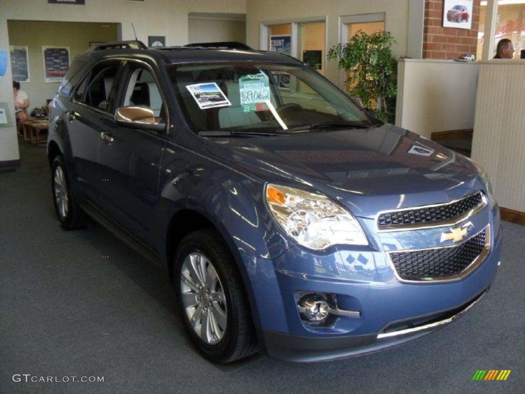 2011 Equinox LT - Twilight Blue Metallic / Light Titanium/Jet Black photo #5