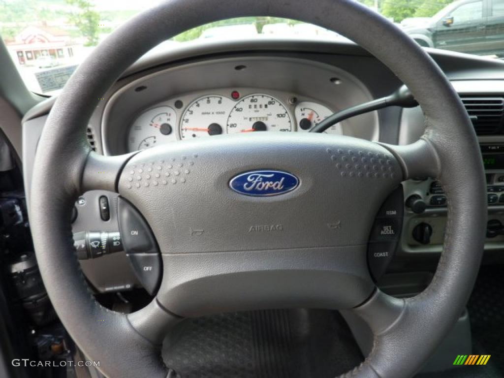 2002 Ford Explorer Sport Trac 4x4 Dark Graphite Steering Wheel Photo #49792430