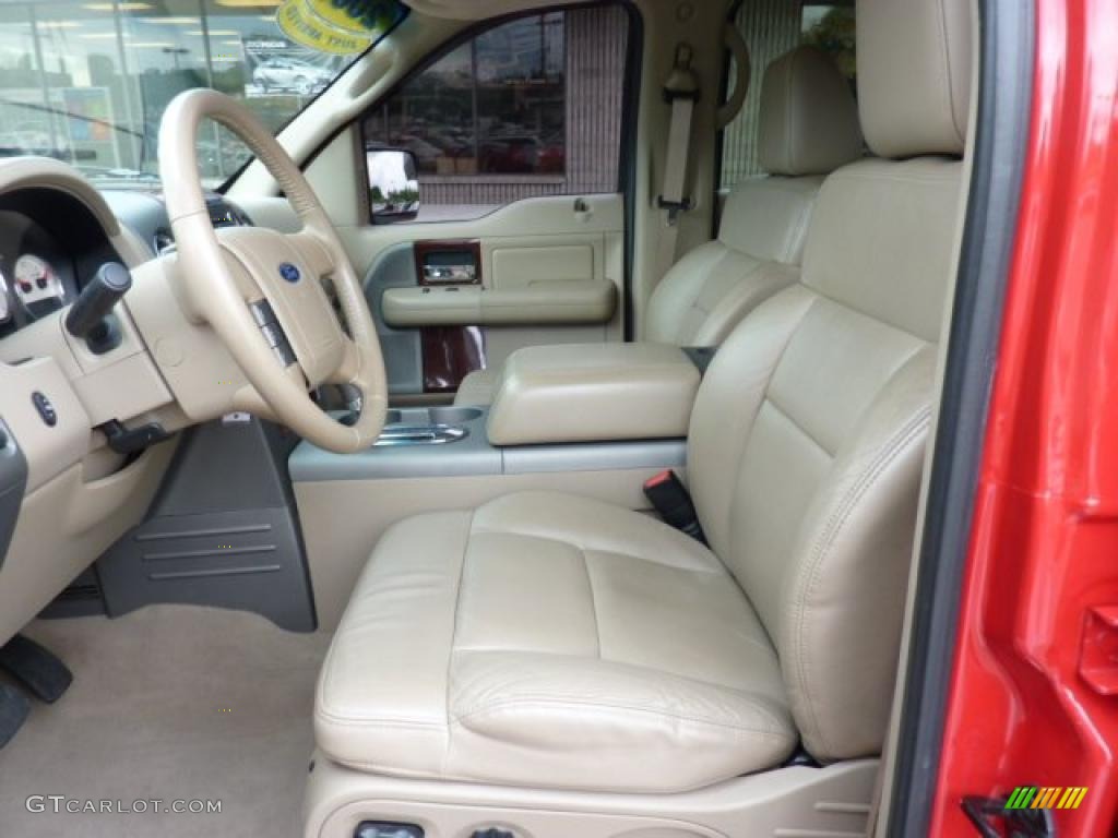 2008 F150 Lariat SuperCrew 4x4 - Bright Red / Tan photo #10
