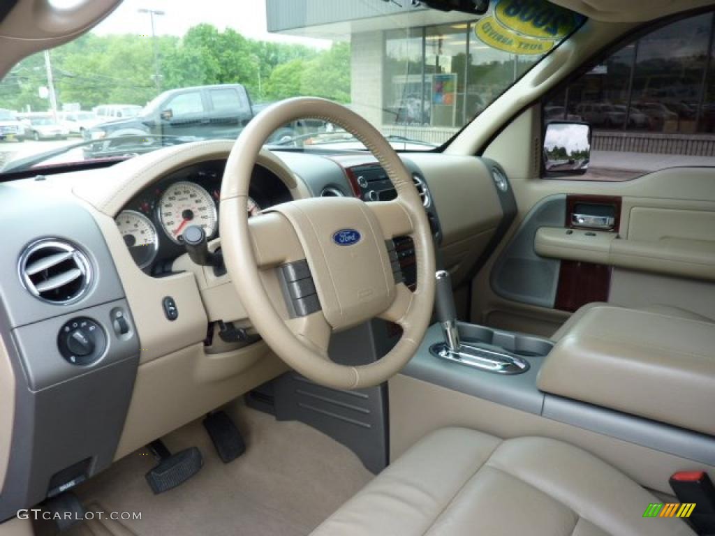 2008 F150 Lariat SuperCrew 4x4 - Bright Red / Tan photo #16