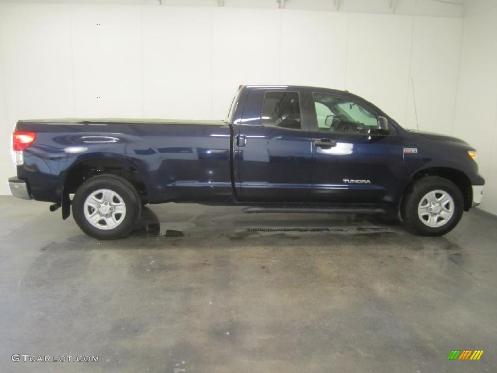 2010 Tundra Double Cab 4x4 - Nautical Blue Metallic / Graphite Gray photo #11