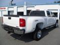 2010 Summit White GMC Sierra 3500HD SLT Crew Cab 4x4 Dually  photo #4