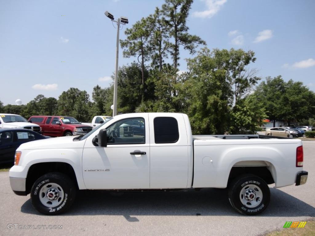 Summit White 2007 GMC Sierra 2500HD Extended Cab Exterior Photo #49795751