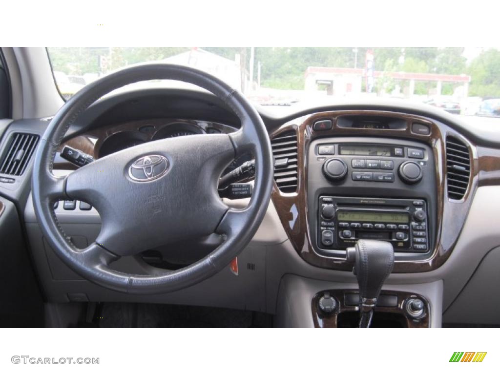 2003 Toyota Highlander Limited Charcoal Dashboard Photo #49796699