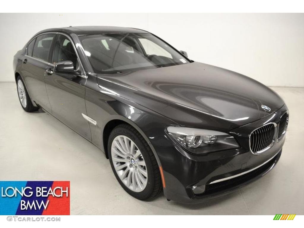 2012 7 Series 750Li Sedan - Dark Graphite Metallic / Black photo #1