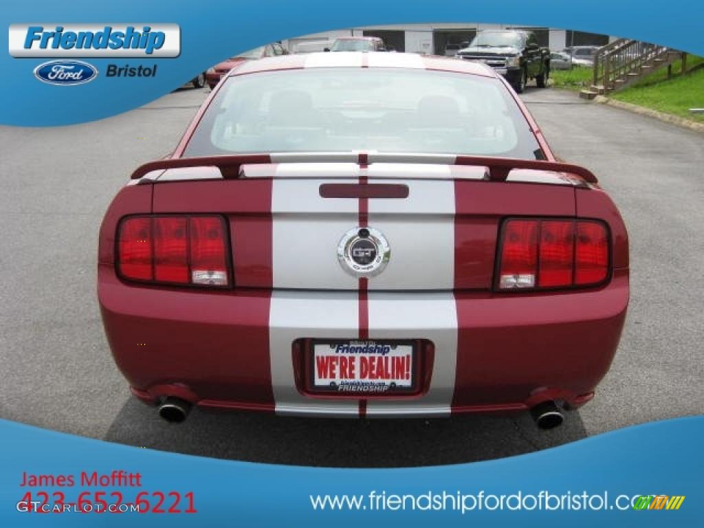 2007 Mustang GT Premium Coupe - Redfire Metallic / Black/Parchment photo #7