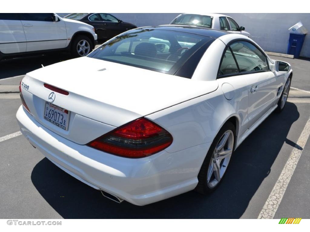 Diamond White Metallic 2009 Mercedes-Benz SL 550 Roadster Exterior Photo #49800777