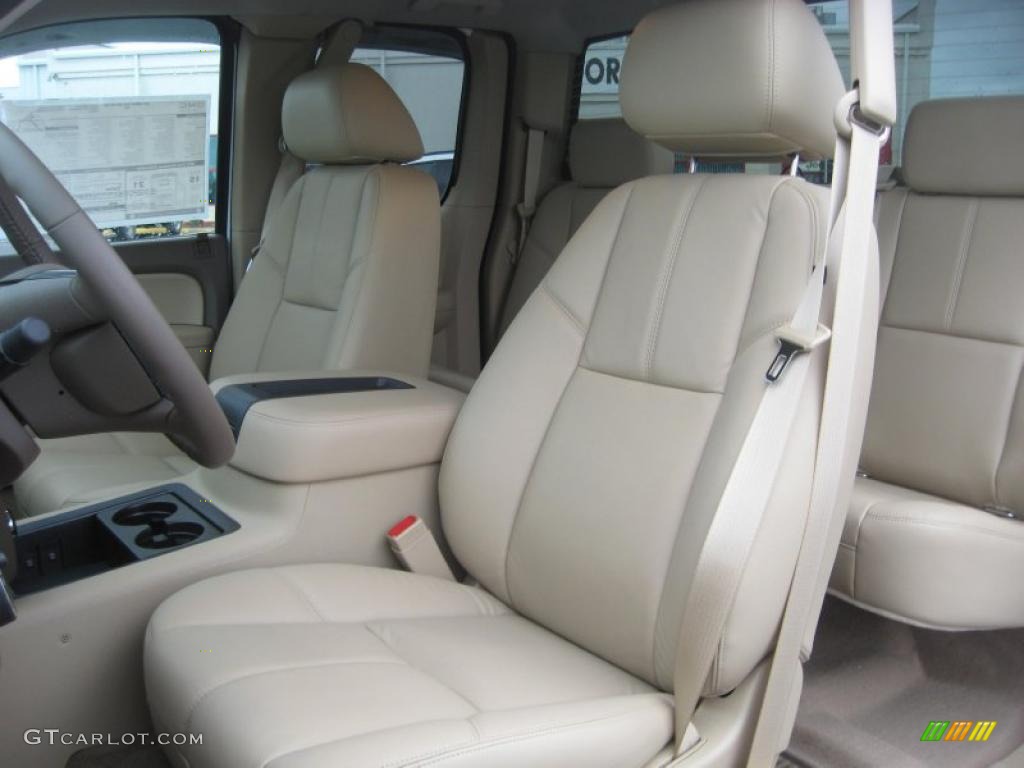 Very Dark Cashmere/Light Cashmere Interior 2011 GMC Sierra 1500 SLT Extended Cab Photo #49800942