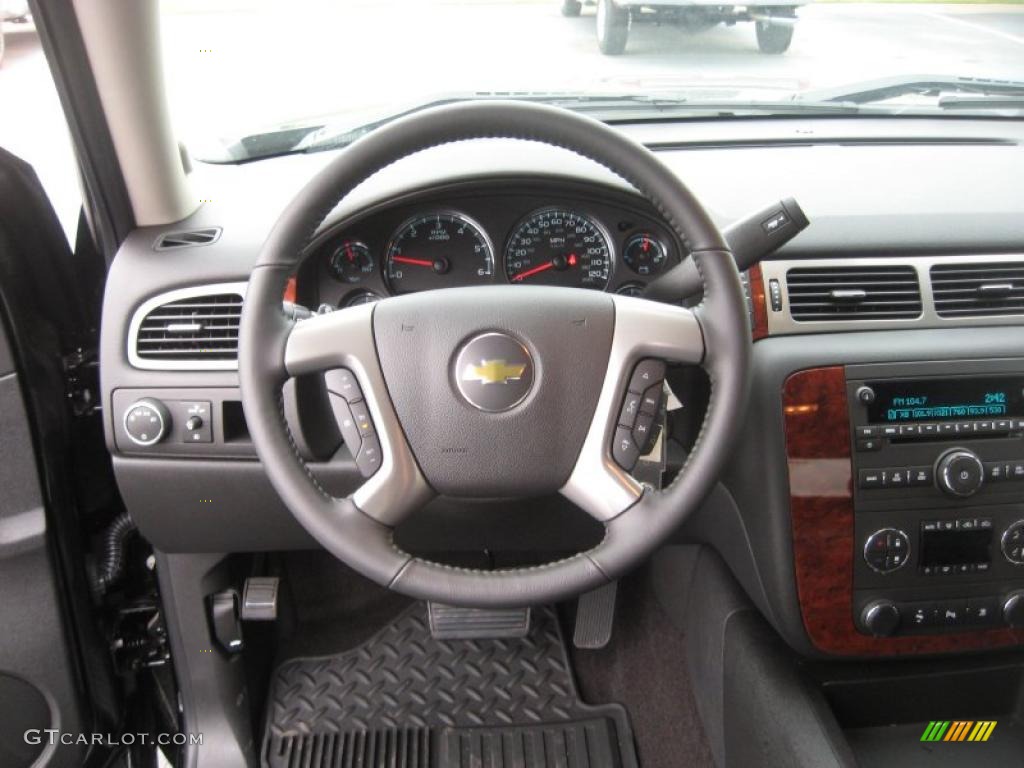 2011 Silverado 1500 LTZ Extended Cab - Black / Ebony photo #9
