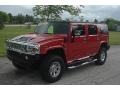 2007 Victory Red Hummer H2 SUV  photo #50