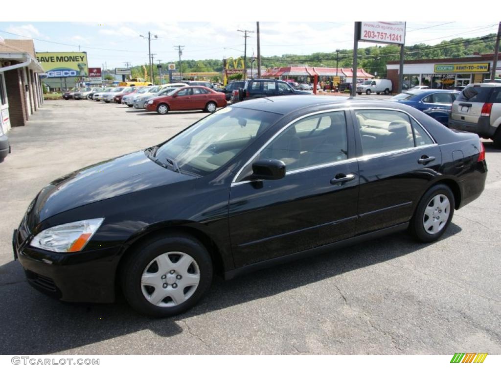 2006 Accord LX Sedan - Nighthawk Black Pearl / Ivory photo #5