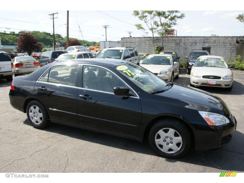 2006 Accord LX Sedan - Nighthawk Black Pearl / Ivory photo #7