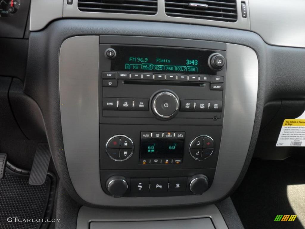 2011 Sierra 1500 SLE Extended Cab - Stealth Gray Metallic / Ebony photo #10