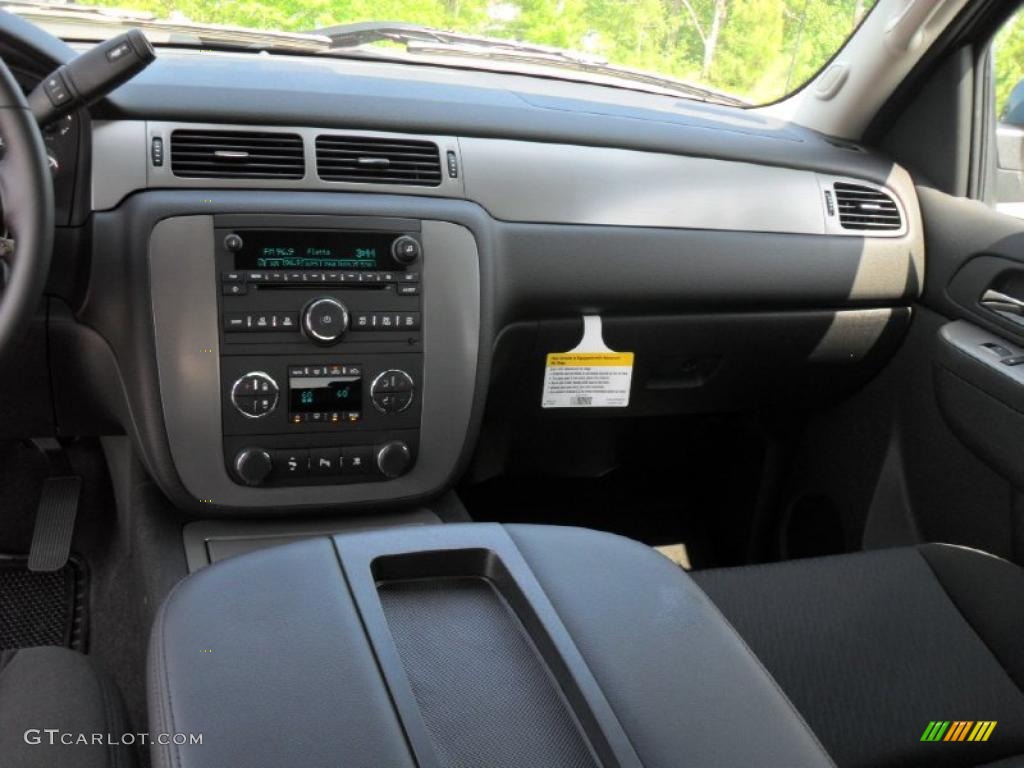 2011 Sierra 1500 SLE Extended Cab - Stealth Gray Metallic / Ebony photo #15