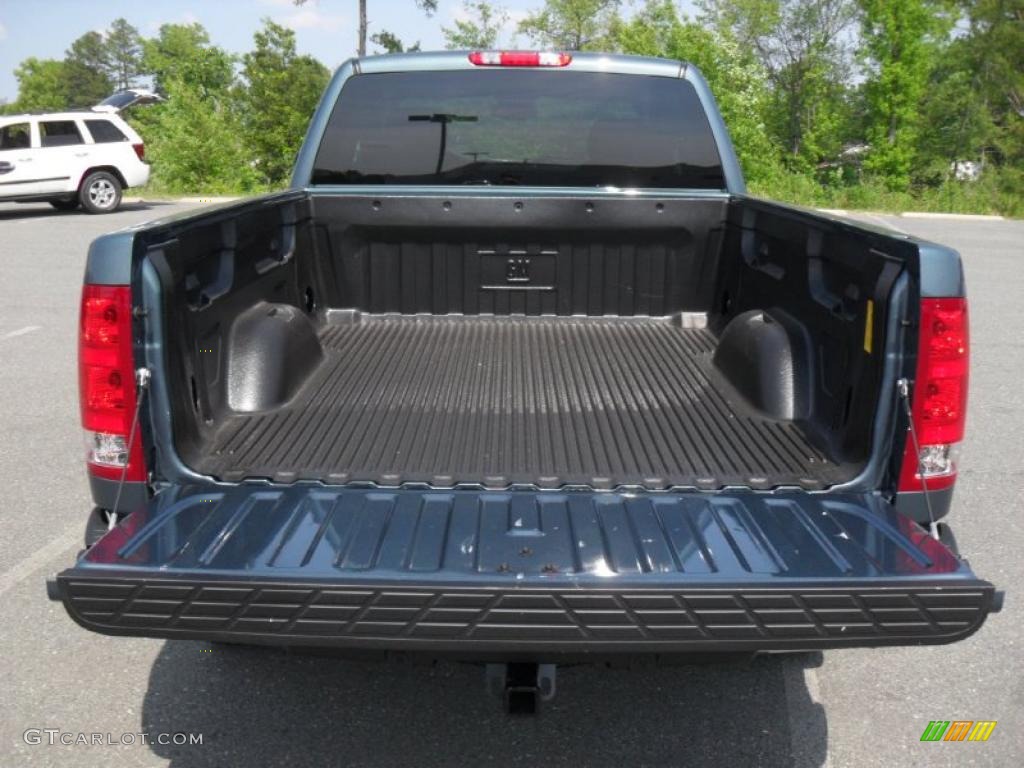 2011 Sierra 1500 SLE Extended Cab - Stealth Gray Metallic / Ebony photo #16