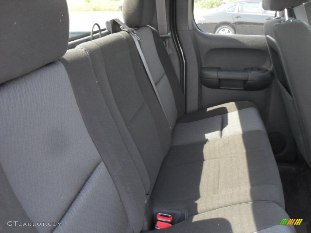 2011 Sierra 1500 SLE Extended Cab - Stealth Gray Metallic / Ebony photo #17