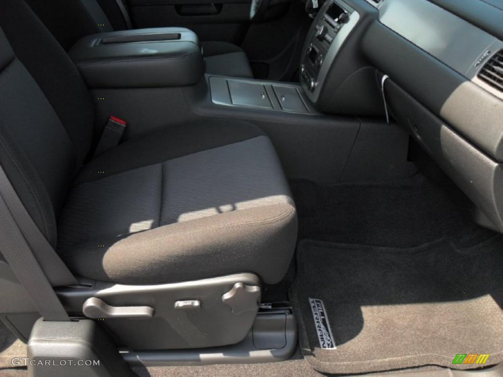 2011 Sierra 1500 SLE Extended Cab - Stealth Gray Metallic / Ebony photo #18