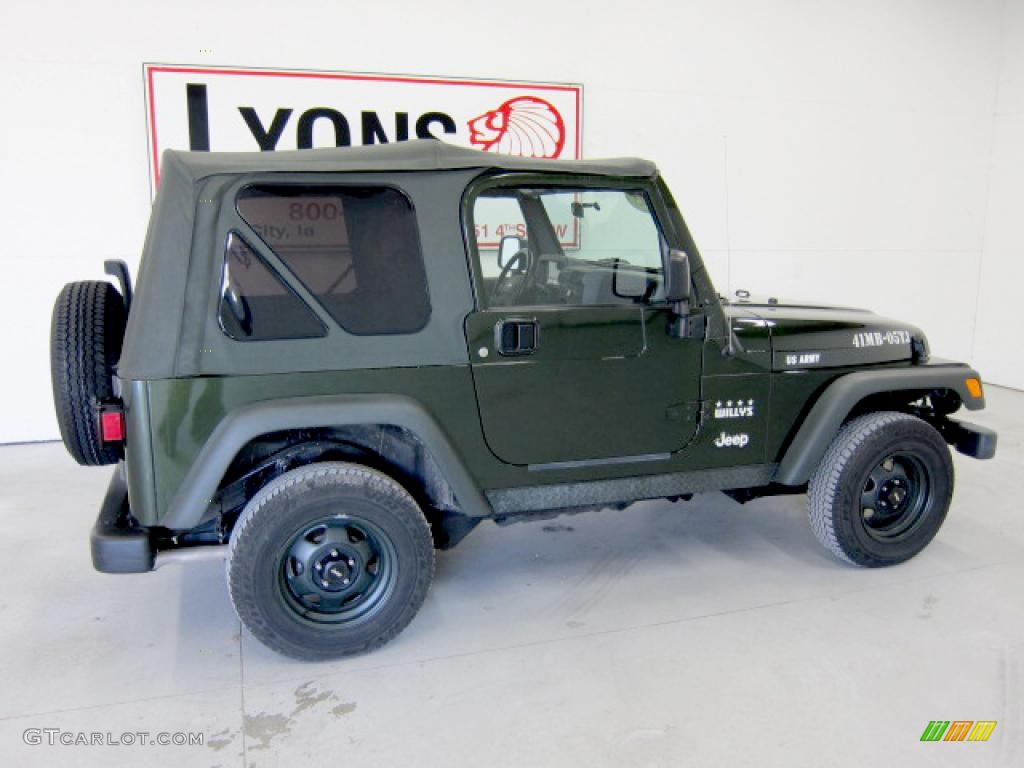 2005 Wrangler Willys Edition 4x4 - Moss Green Pearlcoat / Khaki photo #22