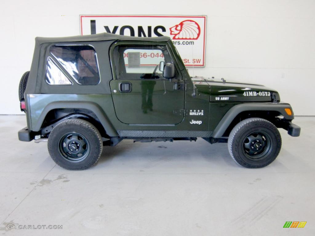Moss Green Pearlcoat 2005 Jeep Wrangler Willys Edition 4x4 Exterior Photo #49803933