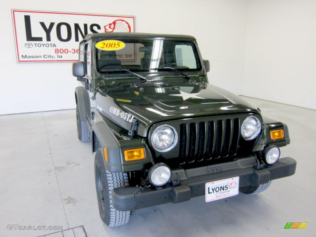 2005 Wrangler Willys Edition 4x4 - Moss Green Pearlcoat / Khaki photo #28