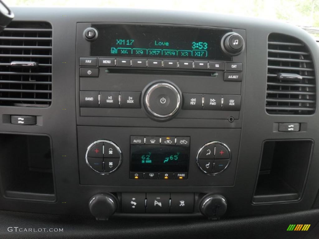 2011 Silverado 1500 LT Extended Cab - Blue Granite Metallic / Ebony photo #10