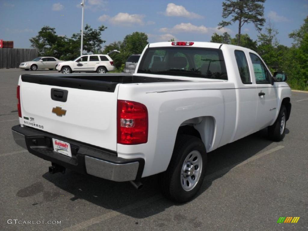 2011 Silverado 1500 Extended Cab - Summit White / Dark Titanium photo #4