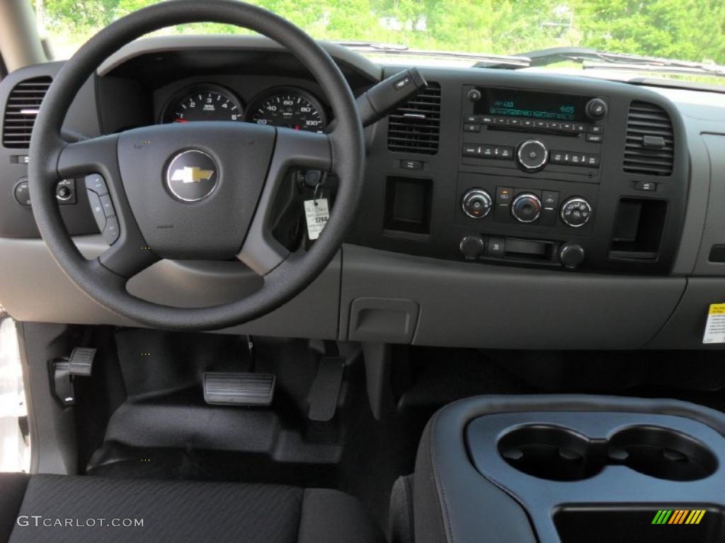 2011 Silverado 1500 Extended Cab - Summit White / Dark Titanium photo #14