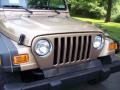 2000 Desert Sand Pearl Jeep Wrangler Sport 4x4  photo #16